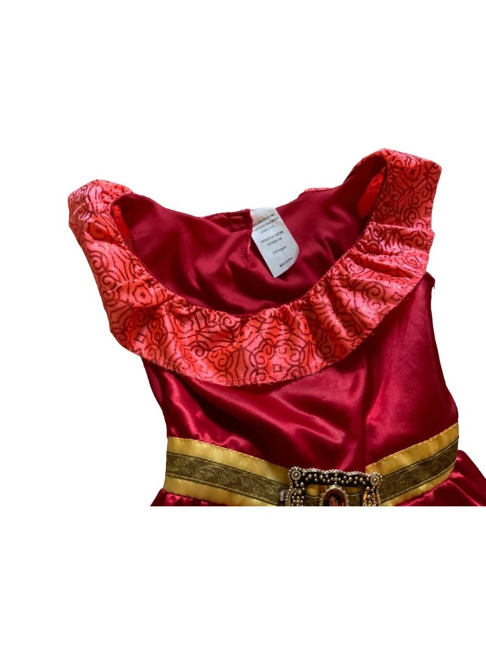 Disney Princess Elena of Avalor Girls Red Dress Up Costume 4-6X by Jakks - Picture 7 of 12